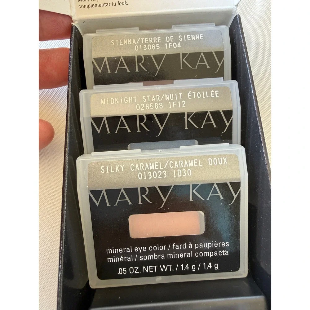 Mary Kay Mineral Eye Color Bundle Beautiful Brown Eyes Sienna Midnight Star NEW